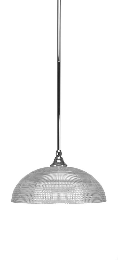 Toltec Lighting-23-CH-540-Stem - 1 Light Stem Mini Pendant With Hang Straight Swivel-7 Inches Tall and 13 Inches Wide Chrome Clear Stem - 1 Light Stem Mini Pendant With Hang Straight Swivel-7 Inches T