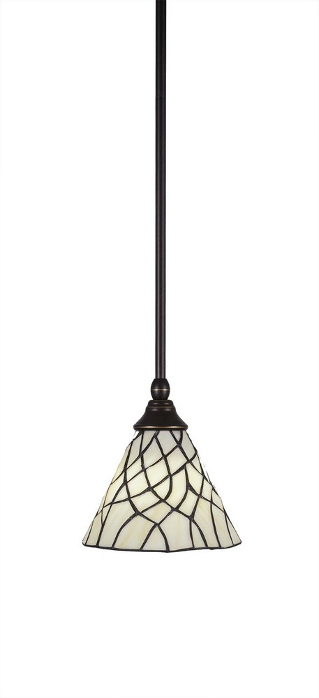 Toltec Lighting-23-DG-9115-Any - 1 Light Stem Mini Pendant With Hang Straight Swivel-7 Inches Tall and 7 Inches Wide Dark Granite Sandhill Art Any - 1 Light Stem Mini Pendant With Hang Straight Swivel