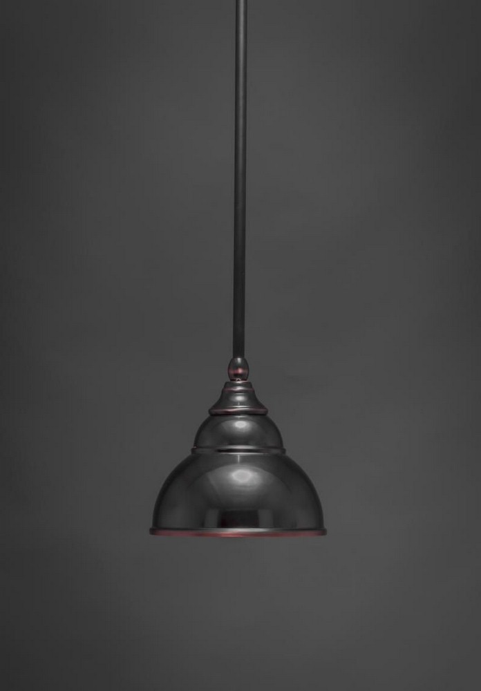 Toltec Lighting-23-BC-427-Any - 1 Light Stem Mini Pendant With Hang Straight Swivel-7.25 Inches Tall and 7 Inches Wide Black Copper Black/Copper Any - 1 Light Stem Mini Pendant With Hang Straight Swiv