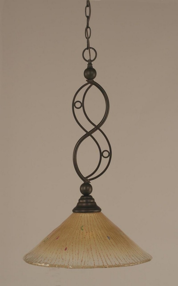 1092798 Toltec Lighting-231-BRZ-710-Jazz - 1 Light Pendant sku 1092798