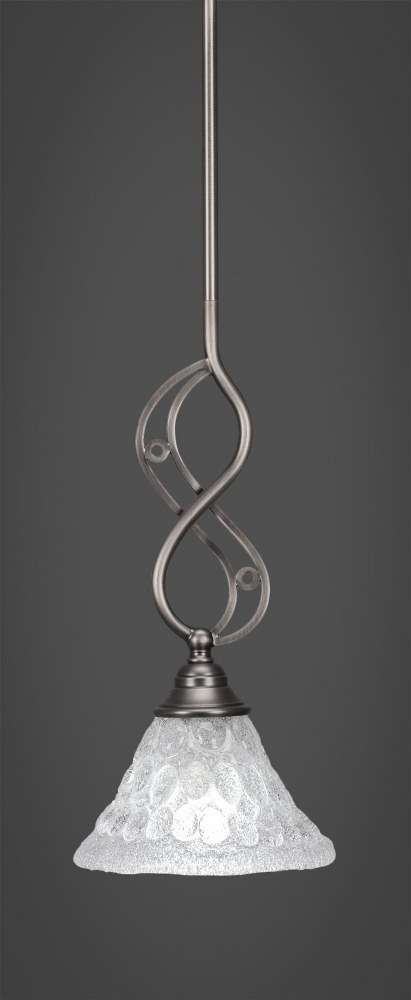 Toltec Lighting-232-BN-451-Jazz - 1 Light Stem Mini Pendant With Hang Straight Swivel-15.5 Inches Tall and 7 Inches Wide   Jazz - 1 Light Stem Mini Pendant With Hang Straight Swivel-15.5 Inches Tall a