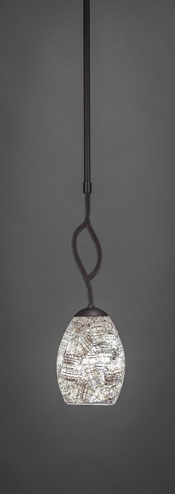 Toltec Lighting-240-DG-5054-Revo - 1 Light Mini Pendant-16.25 Inches Tall and 5 Inches Wide   Revo - 1 Light Mini Pendant-16.25 Inches Tall and 5 Inches Wide