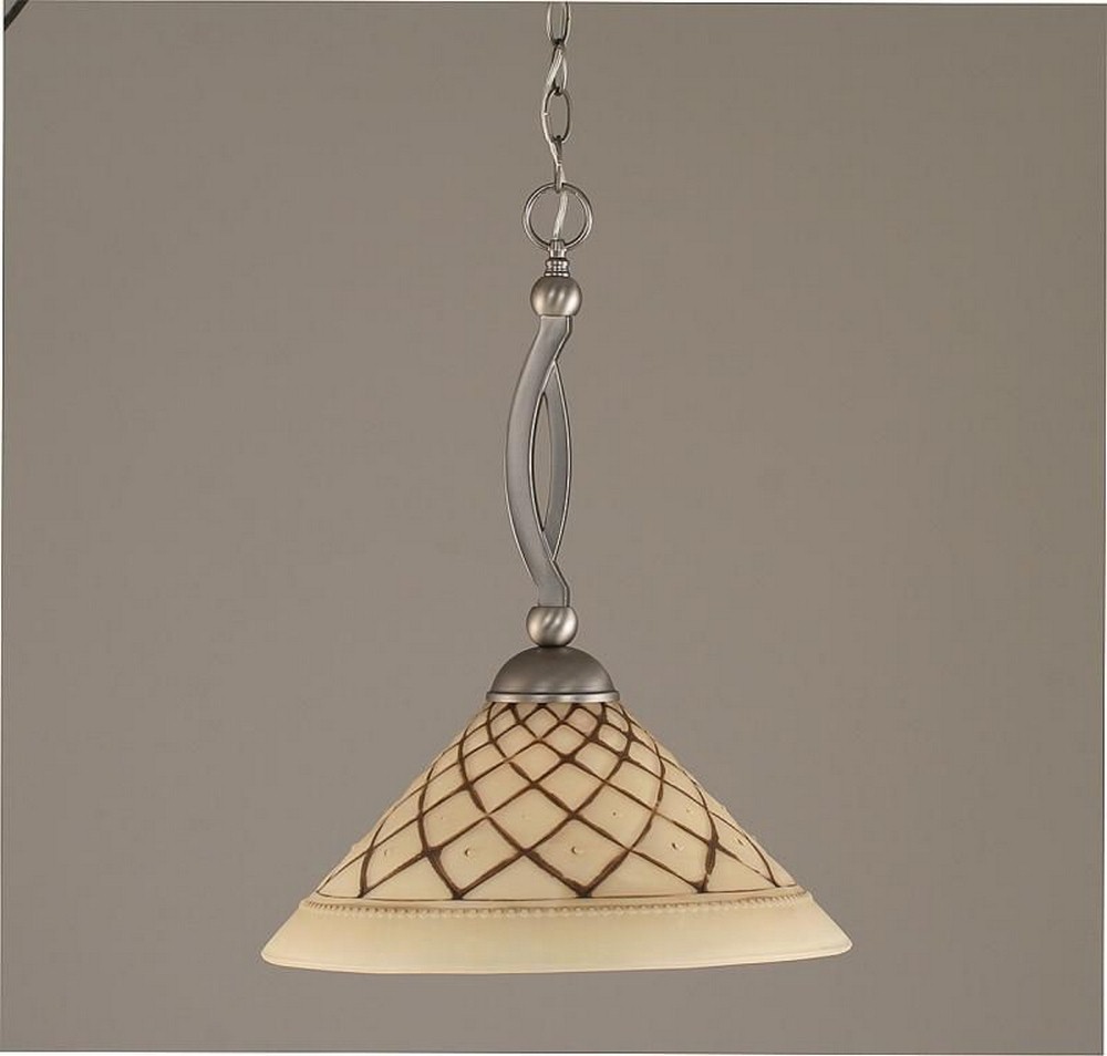 1093174 Toltec Lighting-271-BN-718-Bow - 1 Light Pendant-2 sku 1093174