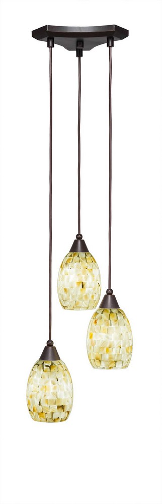 2090404 Toltec Lighting-28-DG-406-Europa - 3 Light Cluster sku 2090404