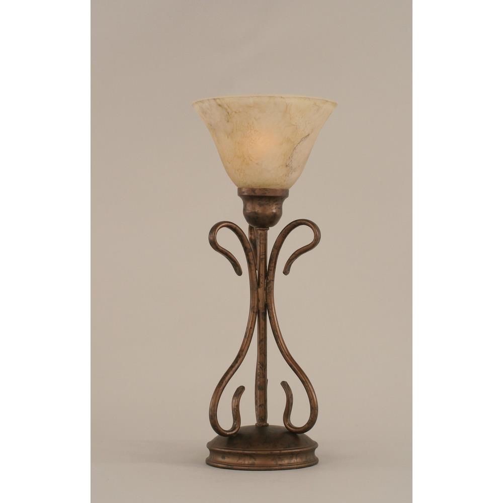 Toltec Lighting-31-BRZ-508-Swan - 1 Light Mini Table Lamp-16.75 Inches Tall and 7 Inches Wide Bronze Italian Marble Swan - 1 Light Mini Table Lamp-16.75 Inches Tall and 7 Inches Wide