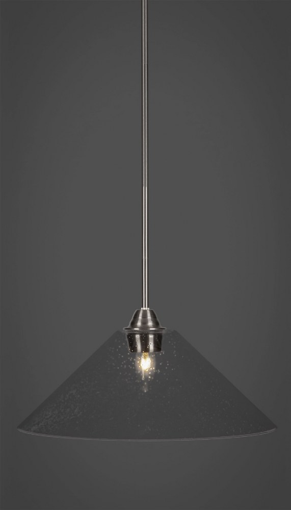 Toltec Lighting-3401-BN-308-Paramount - 1 Light Pendant-10.5 Inches Tall and 16 Inches Wide Brushed Nickel Clear Bubble Paramount - 1 Light Pendant-10.5 Inches Tall and 16 Inches Wide