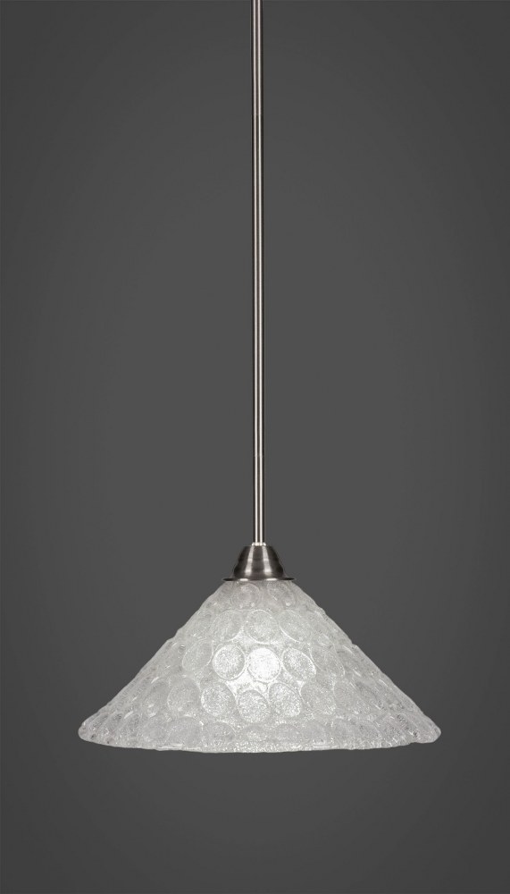 Toltec Lighting-3401-BN-441-Paramount - 1 Light Pendant-9.75 Inches Tall and 12 Inches Wide Brushed Nickel Italian Bubble Paramount - 1 Light Pendant-9.75 Inches Tall and 12 Inches Wide