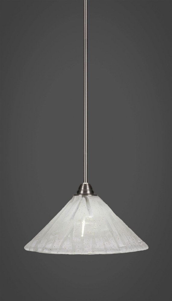 Toltec Lighting-3401-BN-709-Paramount - 1 Light Pendant-9.75 Inches Tall and 12 Inches Wide Brushed Nickel Italian Ice Paramount - 1 Light Pendant-9.75 Inches Tall and 12 Inches Wide