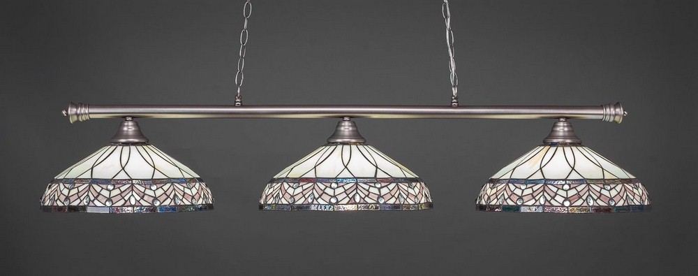 1643569 Toltec Lighting-373-BN-948-Oxford - 3 Light Billia sku 1643569