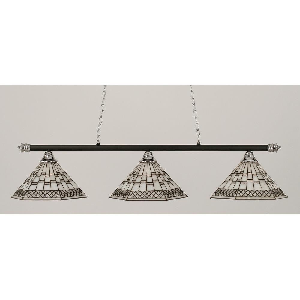 1643693 Toltec Lighting-373-CHMB-910-Oxford - 3 Light Bill sku 1643693