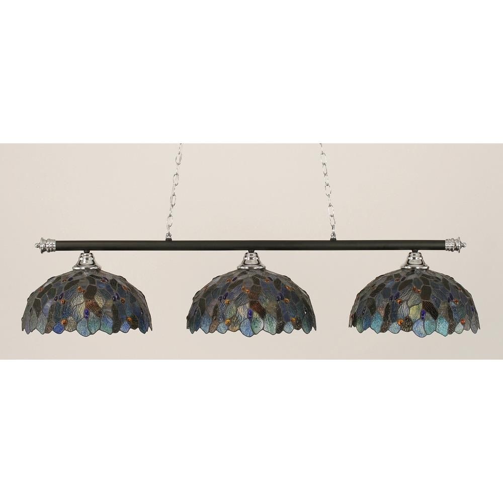 1643688 Toltec Lighting-373-CHMB-995-Oxford - 3 Light Bill sku 1643688