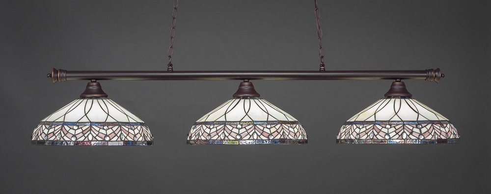 1643847 Toltec Lighting-373-DG-948-Oxford - 3 Light Billia sku 1643847