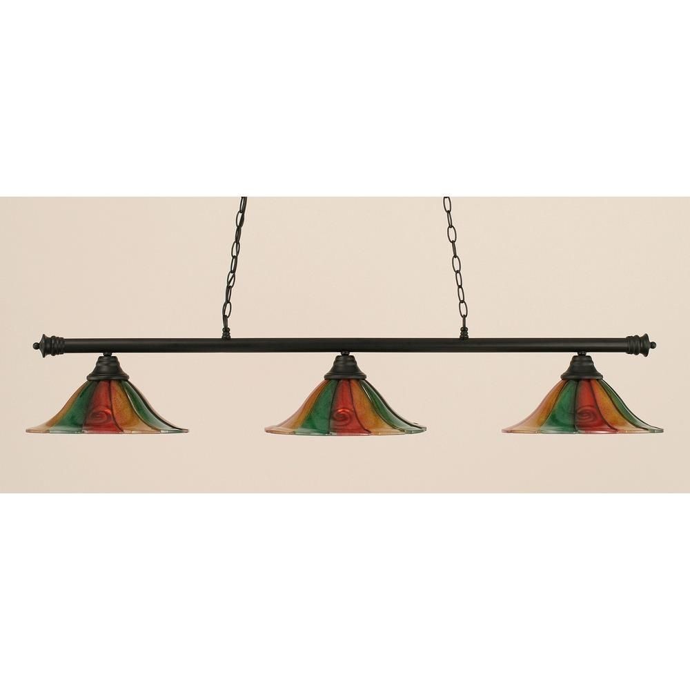 1643806 Toltec Lighting-373-MB-764-Oxford-Three Light Bill sku 1643806