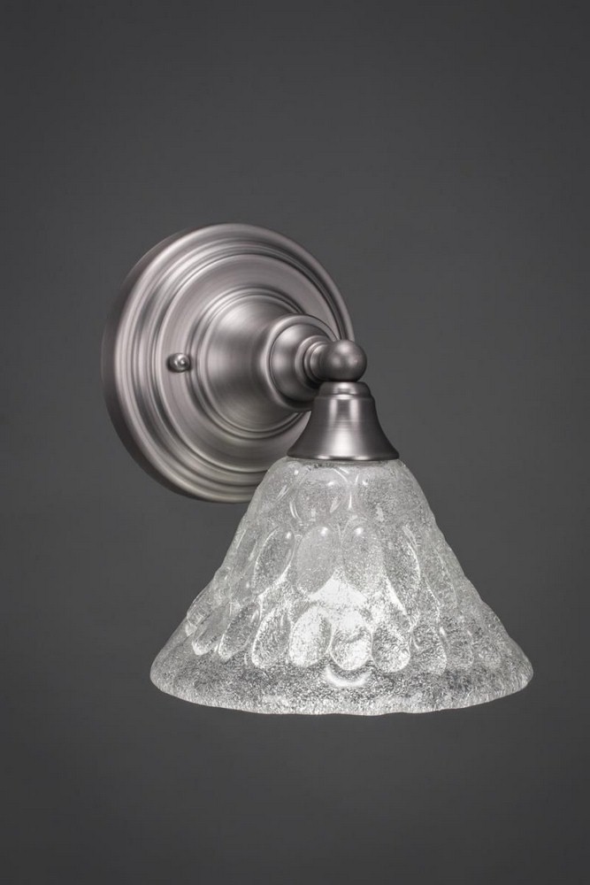 Toltec Lighting-40-BN-451-Any - 1 Light Wall Sconce-8.75 Inches Tall and 8 Inches Wide Brushed Nickel Italian Bubble Any - 1 Light Wall Sconce-8.75 Inches Tall and 8 Inches Wide