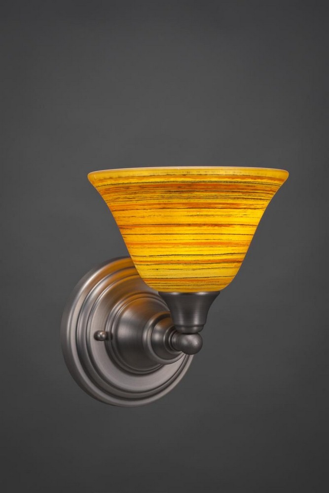 Toltec Lighting-40-BN-454-Any - 1 Light Wall Sconce-8.5 Inches Tall and 7.5 Inches Wide Brushed Nickel Firre Saturn Any - 1 Light Wall Sconce-8.5 Inches Tall and 7.5 Inches Wide