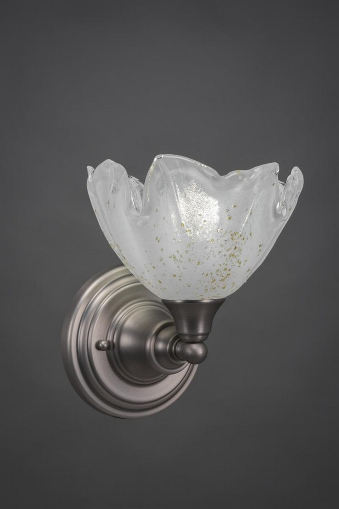 Toltec Lighting-40-BN-755-Any - 1 Light Wall Sconce-9 Inches Tall and 8 Inches Wide Brushed Nickel Gold Ice Any - 1 Light Wall Sconce-9 Inches Tall and 8 Inches Wide