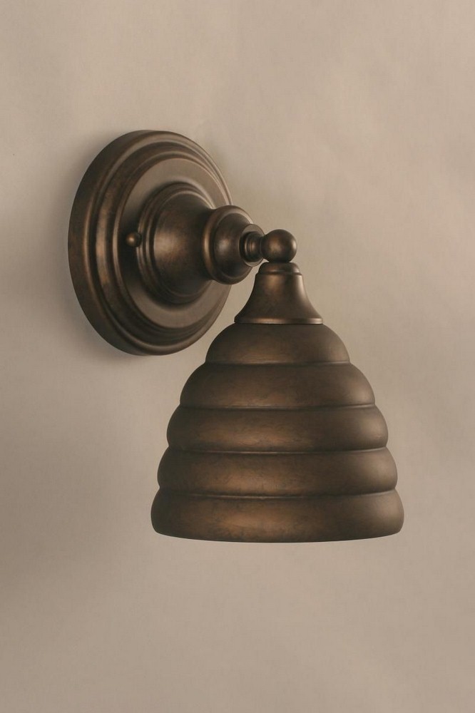 Toltec Lighting-40-BRZ-425-One Light Wall Sconce-8 Inches Wide by 9 Inches High Bronze  One Light Wall Sconce-8 Inches Wide by 9 Inches High