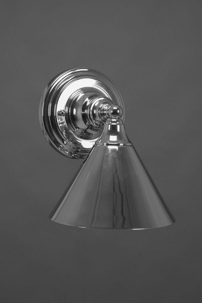 Toltec Lighting-40-CH-421-Any - 1 Light Wall Sconce-8.75 Inches Tall and 7 Inches Wide Chrome Clear Any - 1 Light Wall Sconce-8.75 Inches Tall and 7 Inches Wide