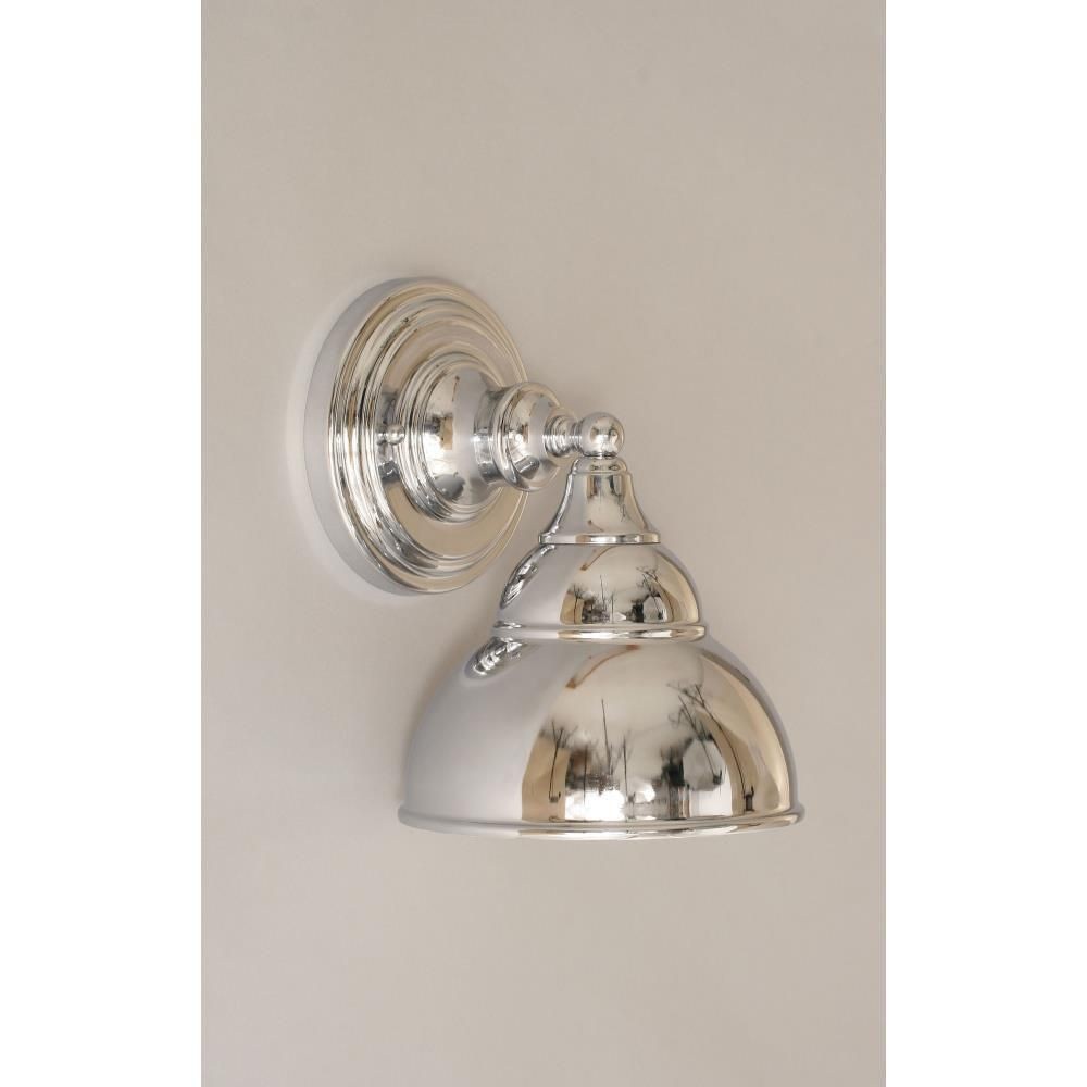 Toltec Lighting-40-CH-427-Any - 1 Light Wall Sconce-9.75 Inches Tall and 7.5 Inches Wide Chrome  Chrome Finish with Italian Ice Glass