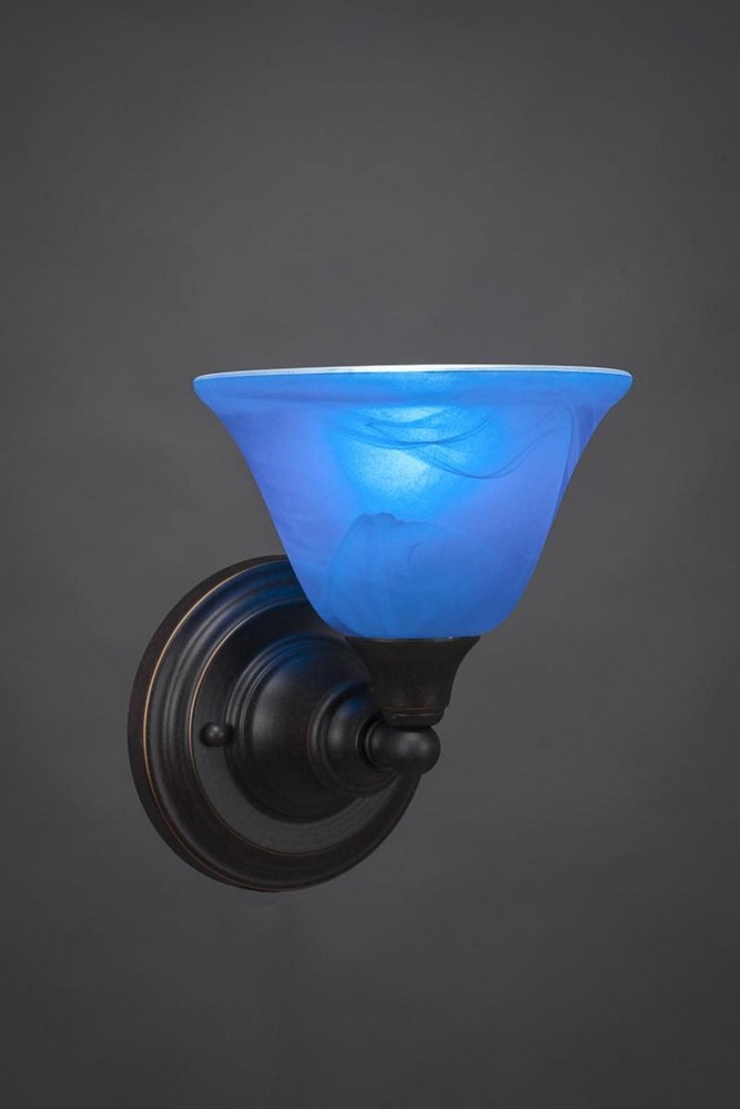 Toltec Lighting-40-DG-4155-Any - 1 Light Wall Sconce-8.5 Inches Tall and 7.5 Inches Wide Dark Granite Blue Italian Any - 1 Light Wall Sconce-8.5 Inches Tall and 7.5 Inches Wide