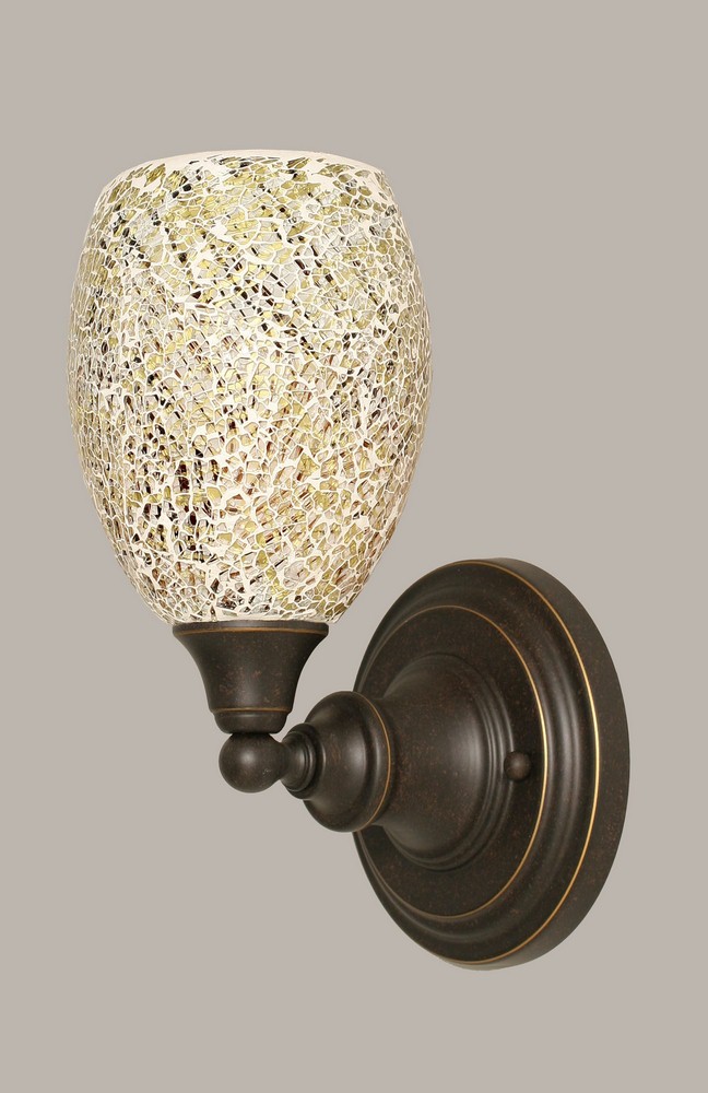 Toltec Lighting-40-DG-5054-Any - 1 Light Wall Sconce-10.75 Inches Tall and 5 Inches Wide Dark Granite Natural Fusion Any - 1 Light Wall Sconce-10.75 Inches Tall and 5 Inches Wide