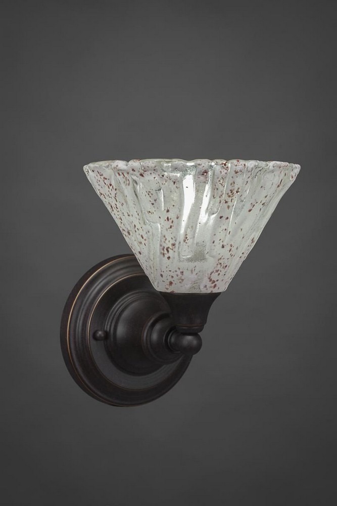 Toltec Lighting-40-DG-7195-Any - 1 Light Wall Sconce-8.75 Inches Tall and 8 Inches Wide Dark Granite Italian Ice Any - 1 Light Wall Sconce-8.75 Inches Tall and 8 Inches Wide