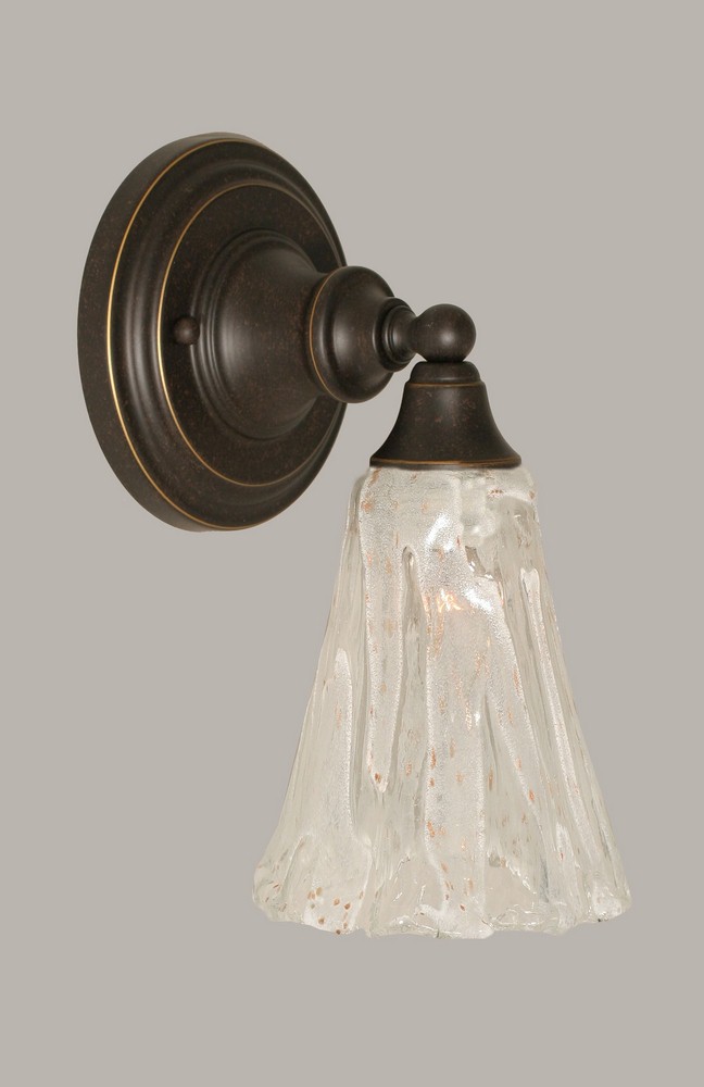 Toltec Lighting-40-DG-729-Any - 1 Light Wall Sconce-11 Inches Tall and 5.5 Inches Wide Dark Granite Italian Ice Any - 1 Light Wall Sconce-11 Inches Tall and 5.5 Inches Wide