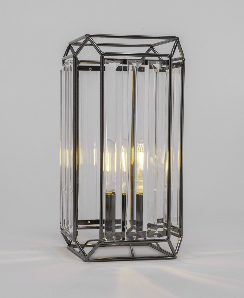 Toltec Lighting-497-BKCH-Genesis-3W 1 LED Accent Table Lamp-7.5 Inches Wide by 12.5 Inches High Black Chrome  Black Chrome Finish - 4532574 - Lighting Collection: Genesis, Material: Steel, Width/Diamet sku 4532574