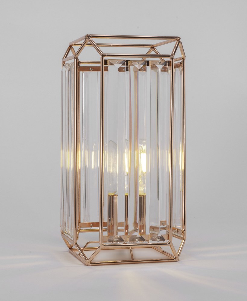 Toltec Lighting-497-CP-Genesis-3W 1 LED Accent Table Lamp-7.5 Inches Wide by 12.5 Inches High Copper  Black Chrome Finish