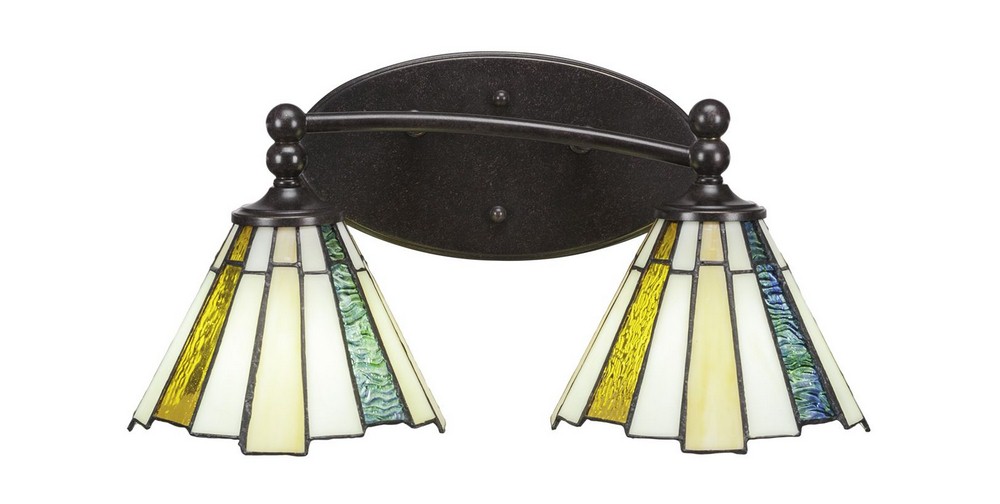 2895159 Toltec Lighting-592-DG-9335-Capri - 2 Light Bath B sku 2895159