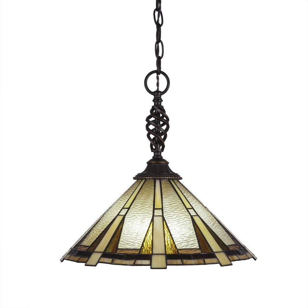 2270635 Toltec Lighting-82-DG-934-Elegante - 1 Light Penda sku 2270635