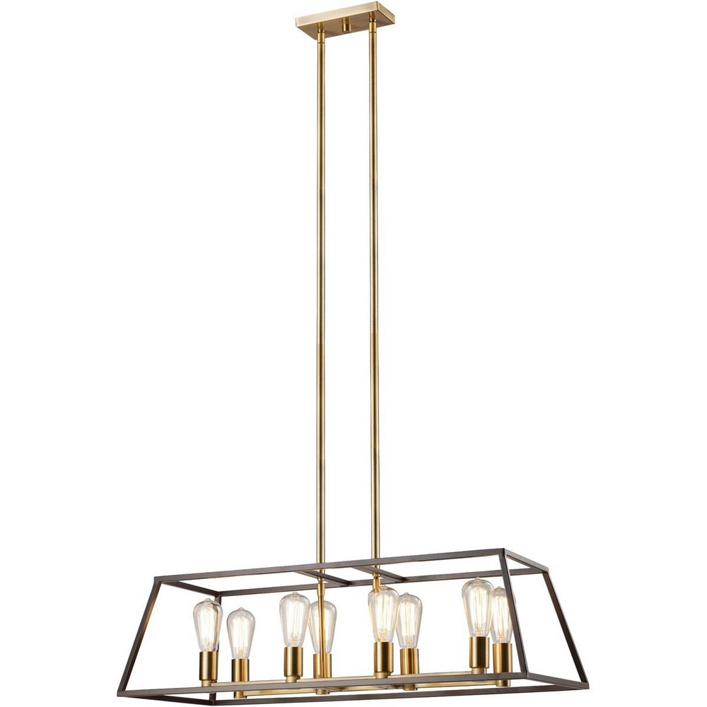 Trans Globe Lighting-10468 ROB-Adams - Eight Light Pendant   Adams - Eight Light Pendant