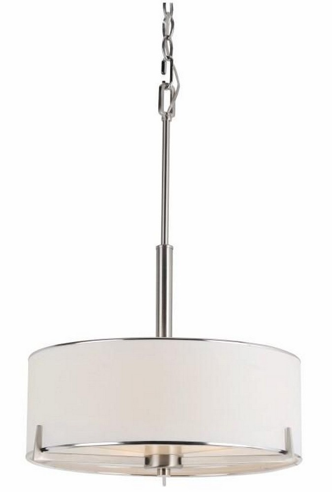 Trans Globe Lighting-1050 BN-Cadance - Three Light Pendant   Cadance - Three Light Pendant