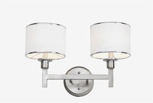 Trans Globe Lighting-1052 BN-Cadence - Two Light Bath Bar   Cadence - Two Light Bath Bar