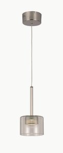 Trans Globe Lighting-PND-992-5 Inch 5W 1 Light LED Drop Pendant   Polished Chrome Finish with Clear Glass