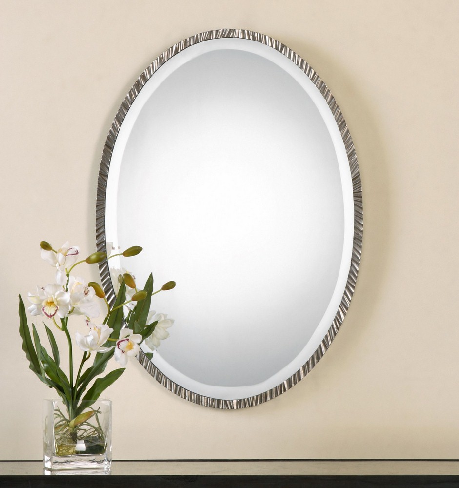 Uttermost 12924 Annadel - 28 inch Oval Wall Mirror - 20 inches wide by 1 inches - Picture 2 of 5