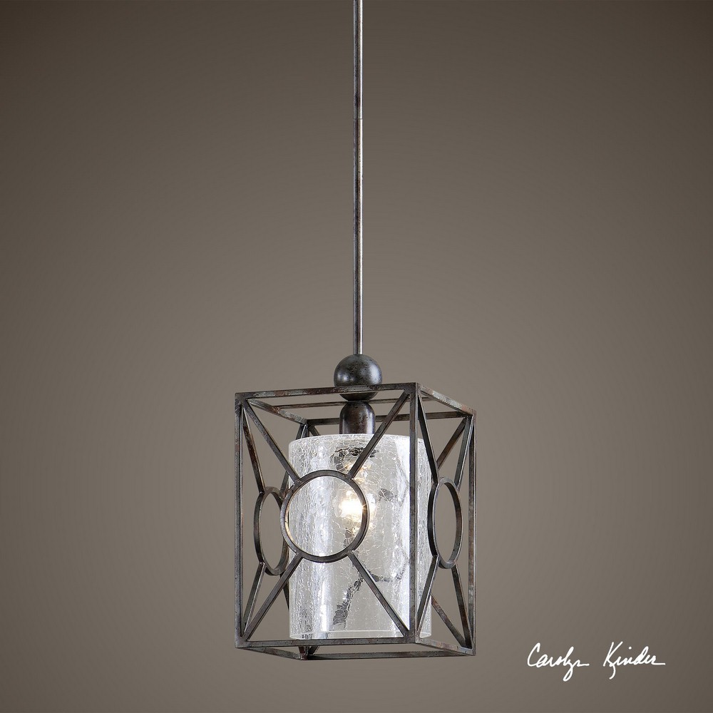 Uttermost 21978 Arbela Mini Pendant 1 Light - 9 inches wide by 9 inches deep - Picture 2 of 5