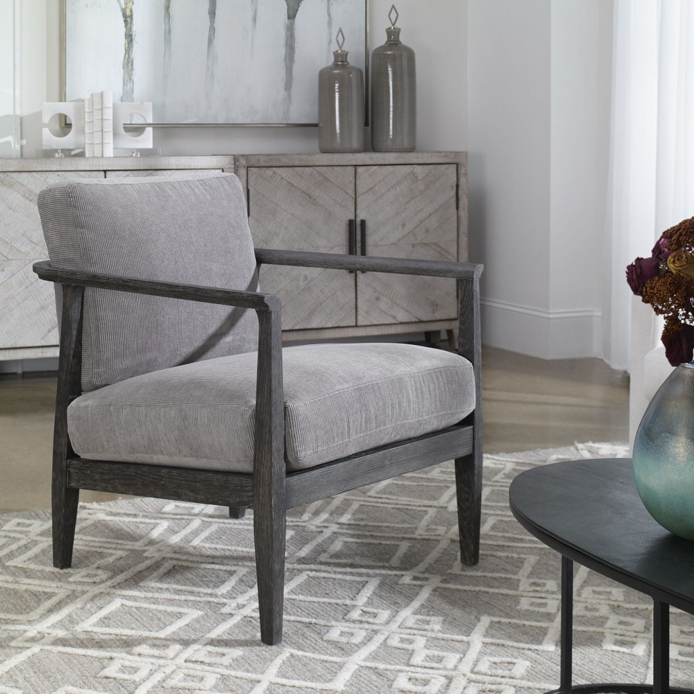 Uttermost 23657 Brunei - 34 Inch Accent Chair - Picture 2 of 4