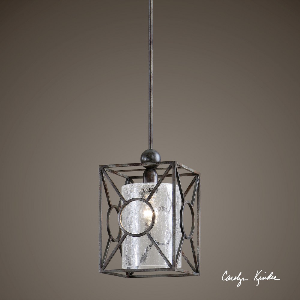 Uttermost 21978 Arbela Mini Pendant 1 Light - 9 inches wide by 9 inches deep - Picture 3 of 5