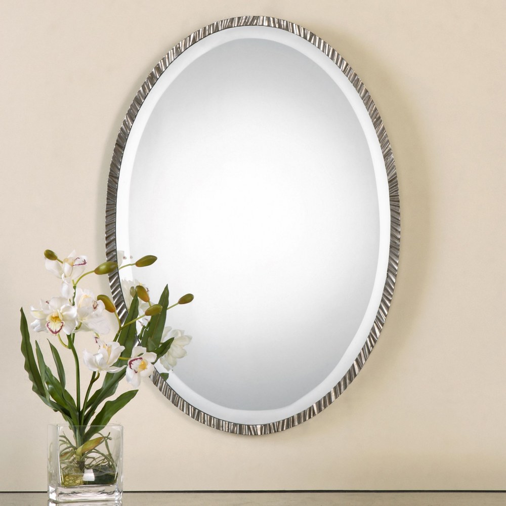 Uttermost 12924 Annadel - 28 inch Oval Wall Mirror - 20 inches wide by 1 inches - Picture 4 of 5