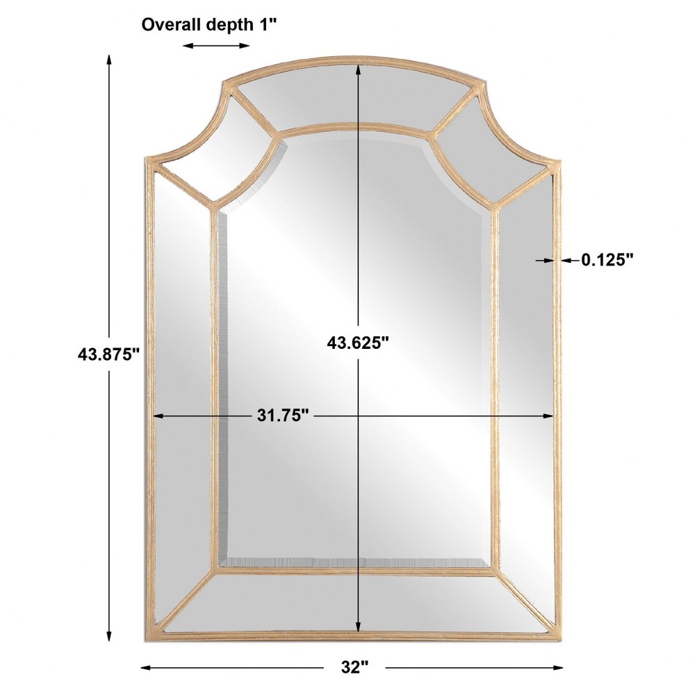 Uttermost 12929 Francoli - 43.88 inch Arch Mirror - Picture 4 of 5
