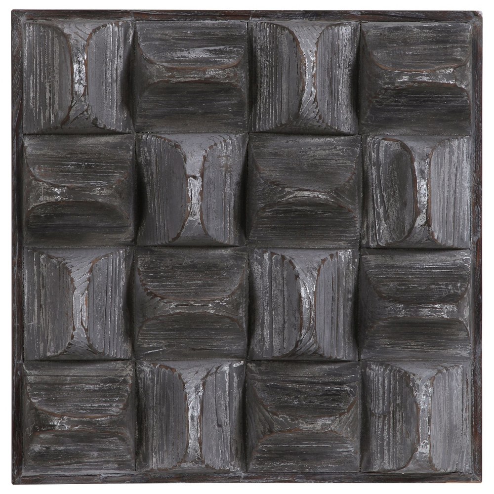 Uttermost-04240-Pickford - 20.13 Inch Wall Decor   Distressed/Aged Gray Wash/Silver Finish