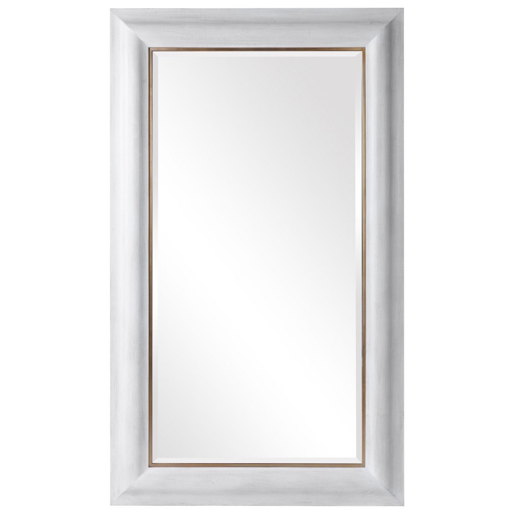 Uttermost-09609-Piper - 71.63 Inch Large Mirror   Distressed White/Petite Gold Finish