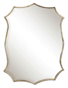 Uttermost-12842-Migiana - 30 inch Metal Framed Mirror - 22.63 inches wide by 0.63 inches deep   Oxidized Nickel Plated Finish
