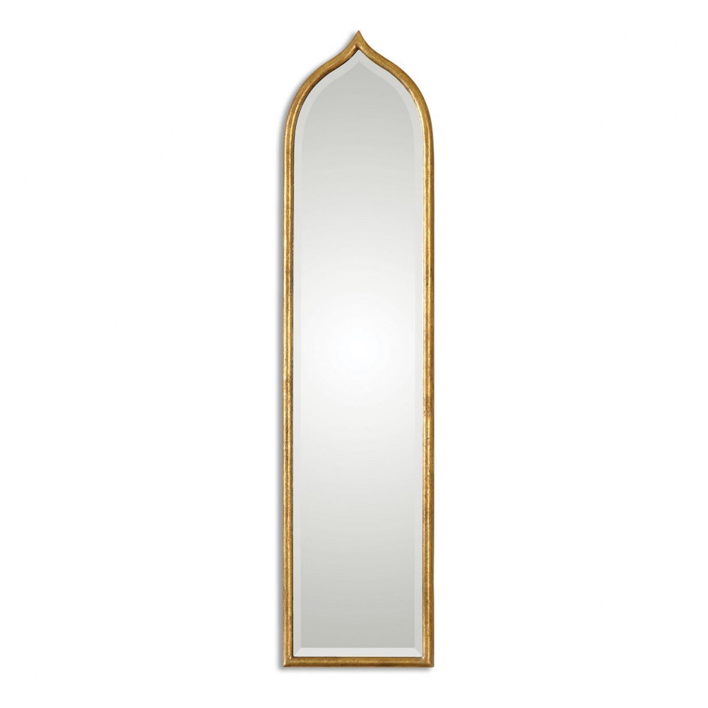 Uttermost-12910-Fedala - 50.13 inch Mirror - 12.25 inches wide by 1 inches deep   Antiqued Gold Leaf Finish