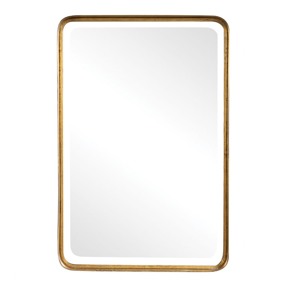 Uttermost-13936-Crofton - 30.25 inch Mirror   Antiqued Gold Leaf Finish