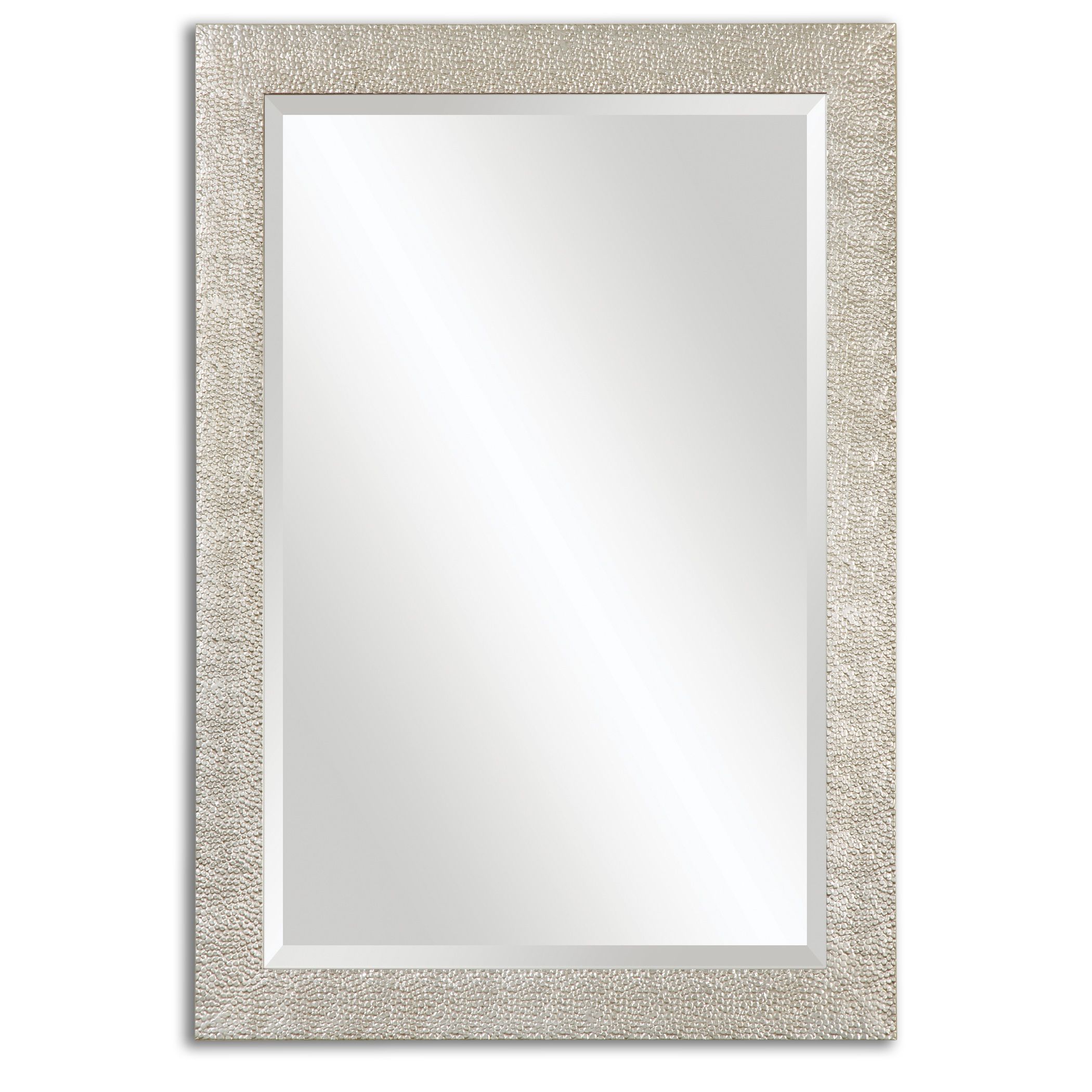 Uttermost-14495-Porcius - 41 inch Mirror - 29 inches wide by 0.75 inches deep   Antiqued Silver Finish