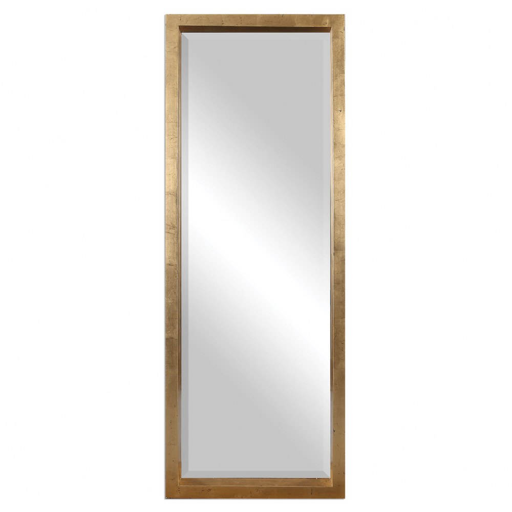 Uttermost-14554-Edmonton - 75.5 inch Leaner Mirror   Antiqued Gold Leaf Finish