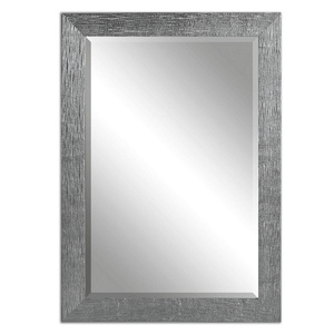 Uttermost-14604-Tarek - 41.88 inch Mirror - 29.88 inches wide by 0.88 inches deep   Silver Finish/Light Gray Glaze Finish