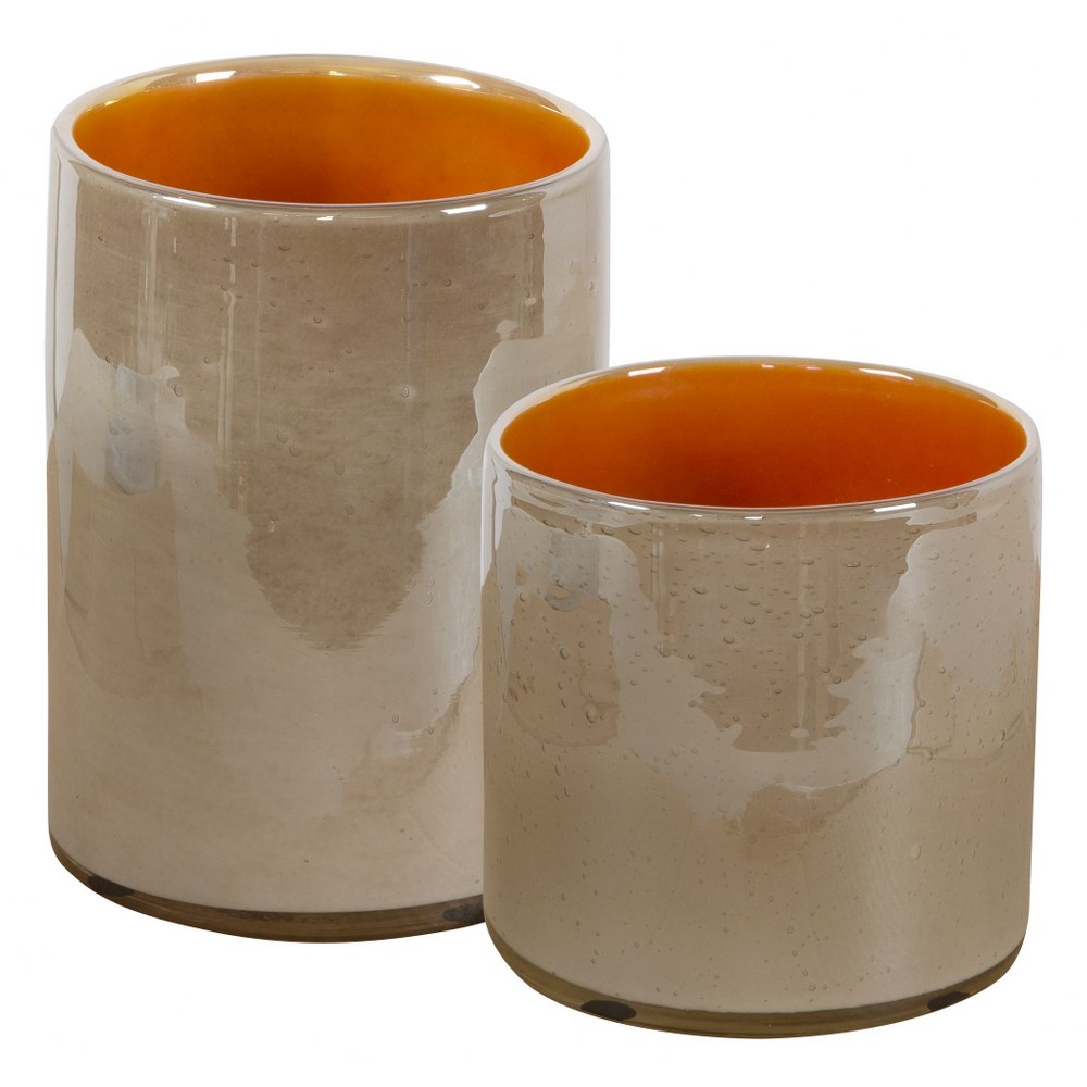 4541980 Uttermost-17976-Tangelo - 8 Inch Vase (Set of 2)   sku 4541980